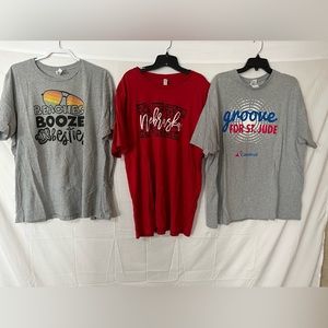 3 T-Shirts all new and never worn. They just didn’t ever fit.